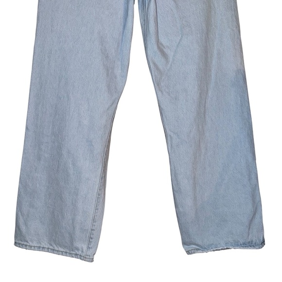 LEVI’S Ribcage Straight Ankle In Ojai Shore Light Wash Distressed Size 28 - Picture 6 of 16